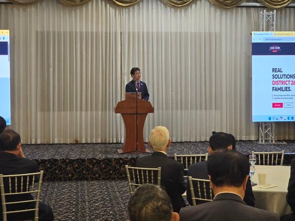 담임목사 동정 샘신목사 가주 26지구 상원의원 출마 조찬기도회